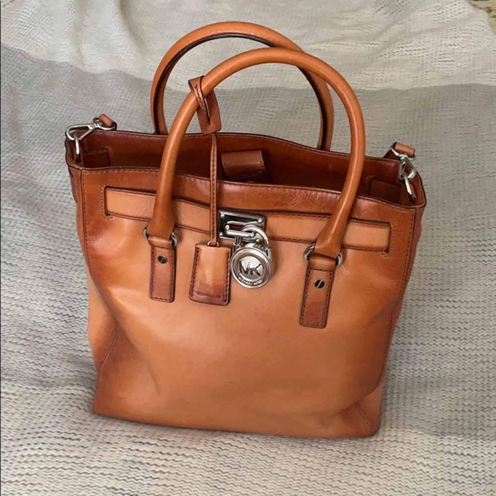 Classic Michael Kors Brown Leather Bag
